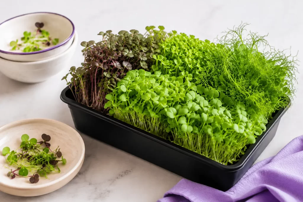 Microgreen on Tray